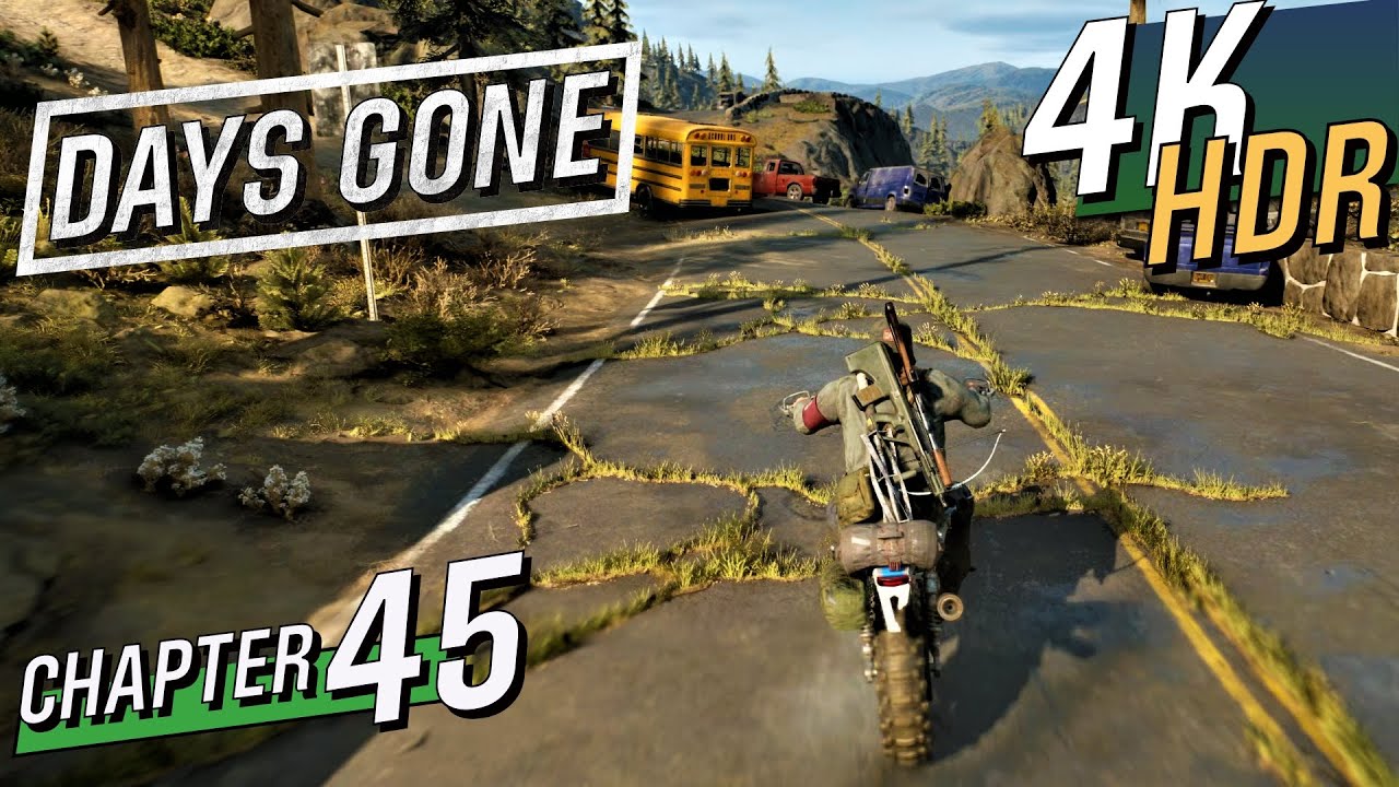 [4K HDR] DAYS GONE - PS4 Pro (Hard / 100% / Exploration) Walkthrough part 45 - Free Roaming