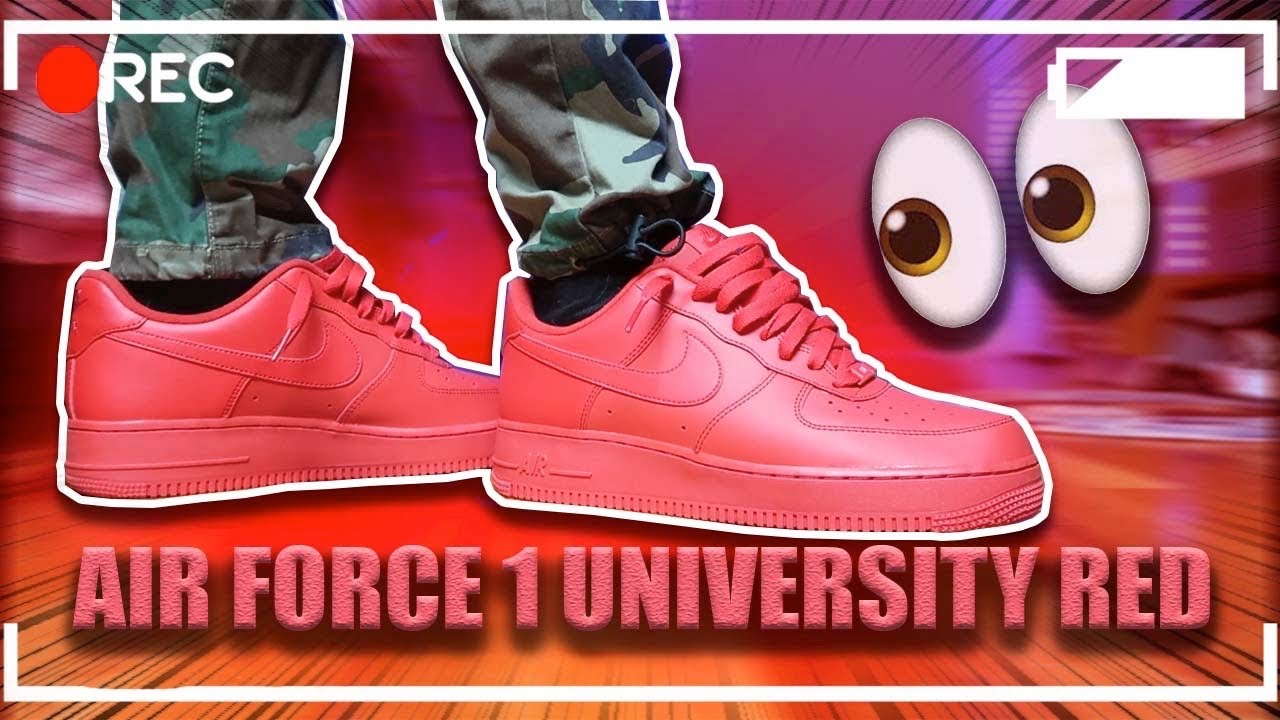 nike air force one all red