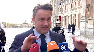 11.03.2022 - Xavier Bettel (dt.) - Stau und Krieg Russland/Ukraine (EU-Gipfel / 2. Tag / davor)