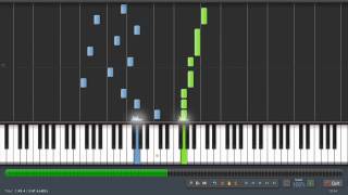 Video thumbnail of "Rufus Wainwright - Hallelujah (Shrek) Piano Tutorial (100% Speed) Synthesia + Sheet Music"
