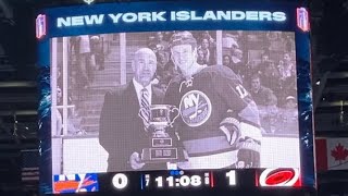 Bob Nystrom Award and history - related intermission presentation on Jumbotron