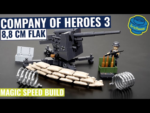 Company of Heroes 3 - 8,8cm FLAK - COBI 3047 (Speed Build Review) class=