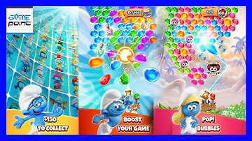 Bubble Shooter Smurfs Story Level 11 - 20 | Best Bubble Game Arcade | @GamePointPK