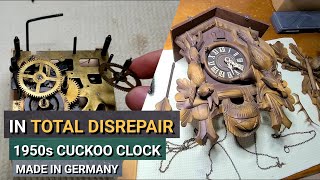 Damaged 1950s Cuckoo Clock Restoration
