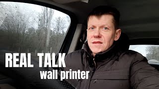 Wall Printing Real Talk: Honest Advice While Driving 🚗 #wallprinter