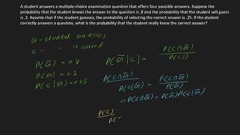 2.133 A studentd answers a multiple choices