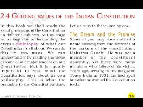 indian constitutional values essay
