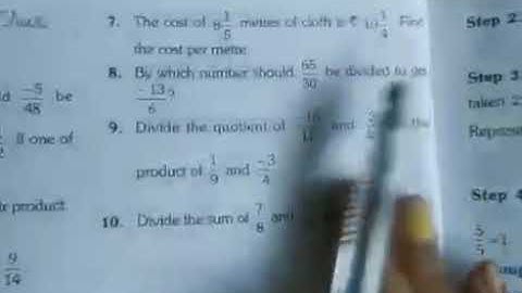 class 8 exercise 1.4 Q8 and 9