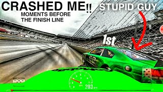 Car Number 66 Crashed Me Moments Before The Finish Line || Stock Car Racing Gameplay screenshot 5