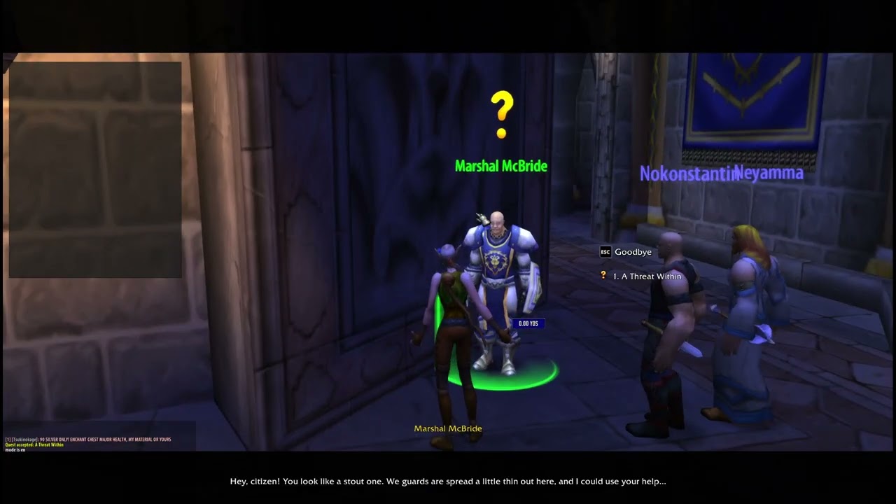 [1] A Threat Within | Northshire Valley (ID: 783) - Turtle Wow Quest Database