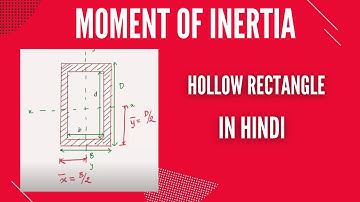 Moment of Inertia | Hollow rectangular section