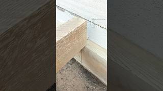 Woodworking guide from expereance carpenter. How to securely fasten beams #shorts #tips #skills