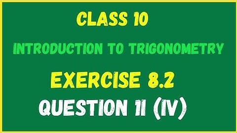 |68| Exercise 8.2 Trigonometry Solutions | Ex 8.2 question 2 ||Exercise|CBSE| NCERT|Class 10|