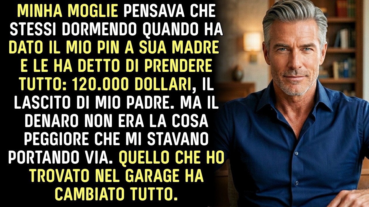 Alle 1:23 di notte ho sentito mia moglie sussurrare al telefono, pensando che dormissi. "Mamma, sì, adesso lui dorme. Il codice è 041. Prendi tutto, non lasciare niente." Ho tenuto gli occhi...
