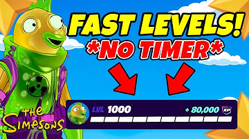 NO TIMER Fortnite XP Glitch MAP to LEVEL UP FAST in Chapter 6 Simpsons Mini Season 2 (Earn XP)