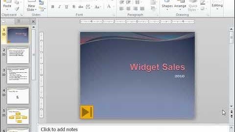 PowerPoint 2010 Tutorial The Scroll Bars Microsoft Training Lesson 1.8
