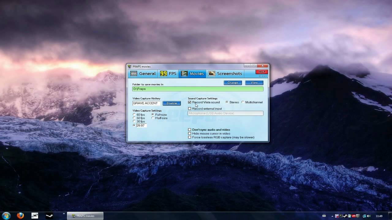 FRAPS 3.0 - 3.2.2 *NEW* Overview/tutorial for good settings and improving FPS.