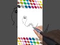 How to draw and color a snake 🐍 easily | Zippy and Bobo Academy #shorts