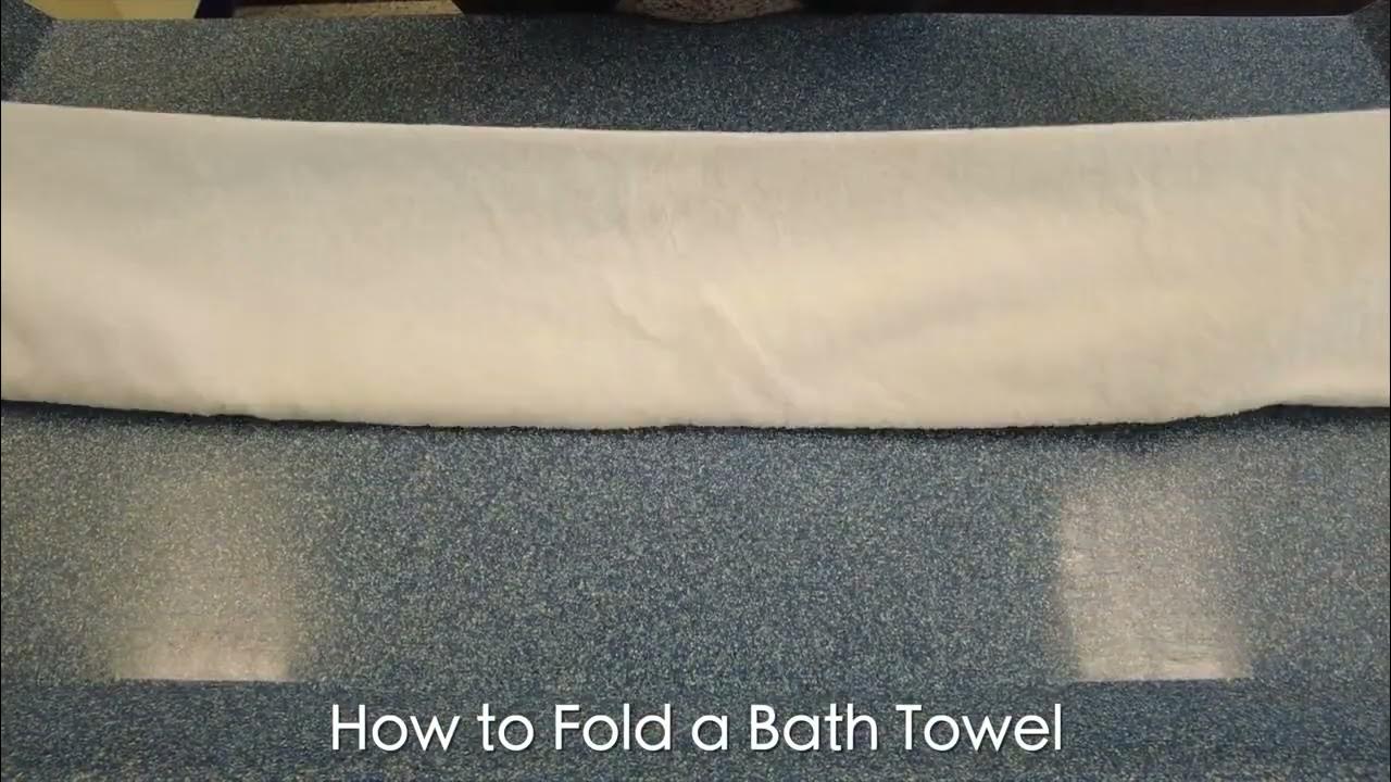 How to Fold a Bath Towel YouTube