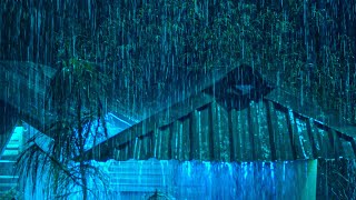 Natural Sounds for Healing and Meditation | Beat Insomnia with Heavy Rain and Thunder on Metal Roof