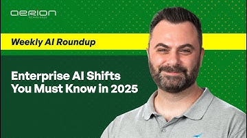 Enterprise AI Shifts You Must Know in 2025 | Weekly AI Roundup