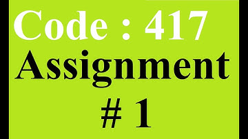 AIOU Solved Assignment No 1 Code 417 Spring 2021 | Baloch Academy