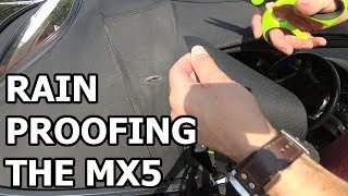 CHEAPEST Way to Fix Hole in Soft Top Convertible Roof - MX5 Soft Top Repair Patch screenshot 5