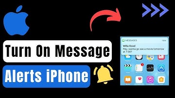 How To Turn On Message Alerts On iPhone !