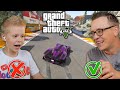 Битва Гонщиков в ГТА 5 Онлайн ! Папа Нуб или Про в GTA 5 Online ?