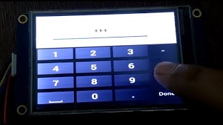 Password Based Access Control using Nextion Display & ESP8266