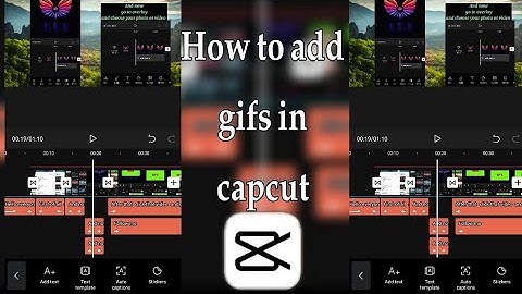 How to add gifs in capcut short tutorial.