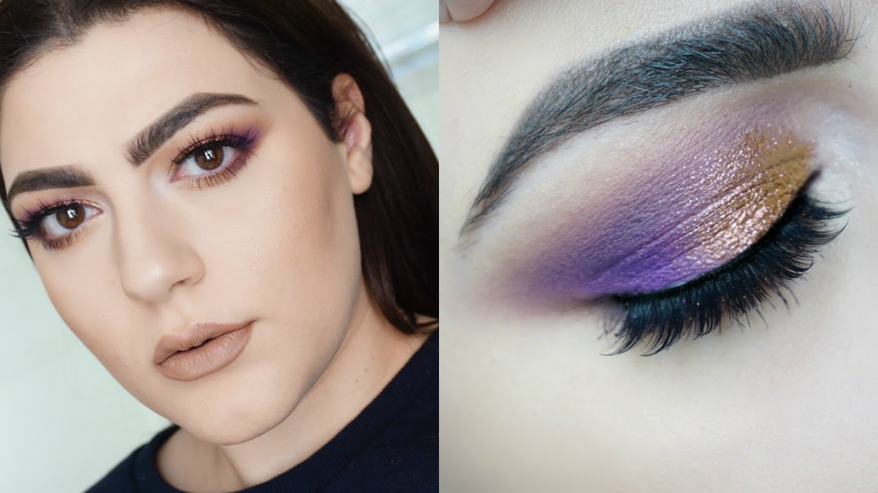 Purple And Copper Eye Makeup Tutorial YouTube