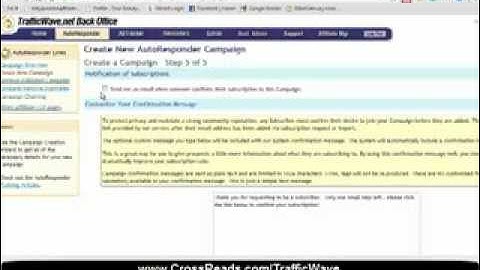 TrafficWave - E-mail Marketing for Autoresponders and Broadcasts