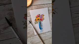 Mixed Floral Watercolor #watercolortutorial #arttutorial #paintingtutorial #watercolorflorals #art