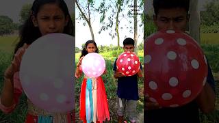 balloon blowing challenge in the field  shorts viral youtubeshorts balloon shortsfeed