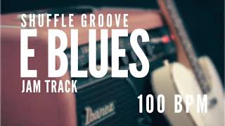 Video thumbnail of "E7 Shuffle Blues Backing track 100bpm"