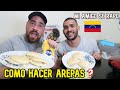 MI AMIGO DE LA INFANCIA Y YO HACEMOS "AREPAS VENEZOLANAS" DE UNA MANERA DIFERENTE en MEXICO 🇲🇽