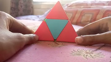 How to solve a 2*2 pyraminx | very easy method | 1 algorithm
