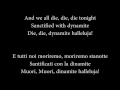 Powerwolf - Sanctified with dynamite[Lyrics+traduzione]