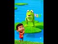 🐸 1 2 3 Jumping Frog | एक दो तीन मेंढक की कूद - 3D Number #123Numbers #JigglyRhyme   #LoopingShorts