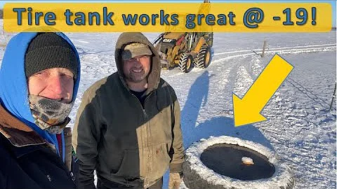 MN Tire Tank, Working great @ -19 Degrees!