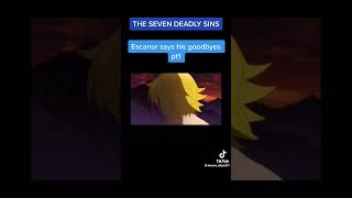 escanor last words #viral #shorts #anime #7deadlysins