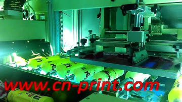3 color automatic UV screen printing machine for platic bottle LC-120AL-3