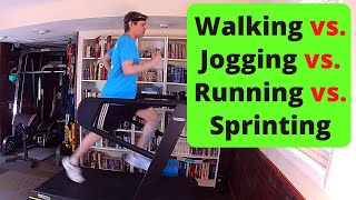 Walking vs. Jogging vs. Running vs. Sprinting: Where does one end and another start?
