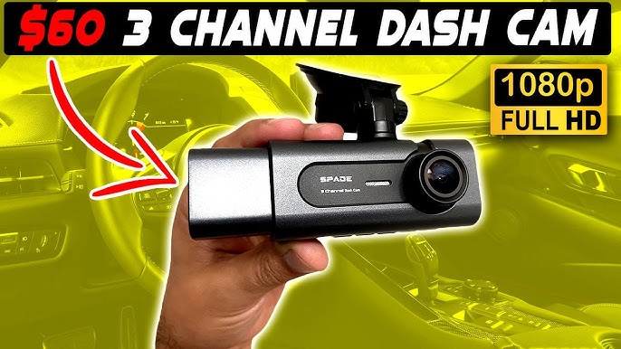  OMBAR 3 Channel Dash Cam, Built-in WiFi GPS, eMMC 64G Storage,  4K Front Dash Cam, 2K+1080P Car Camera Front and Cabin/Rear,  1080P+1080P+1080P Dashcams for Cars with 3.99 IPS Screen, IR Night
