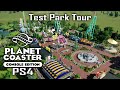 PS4 Test Park Tour 1 - Download 100% - Planet Coaster Console