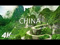 Flying over china 4k u relaxing music with beautiful nature scenery for stress relief