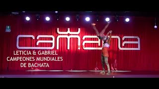 CAMPEONES MUNDIALES DE BACHATA ACROBATICA LETICIA Y GABRIEL "AL DIABLO" JOEL SANTOS