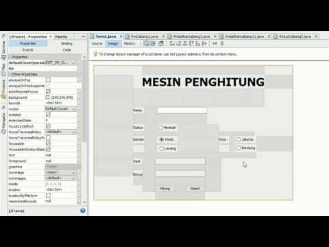 Form di Netbeans