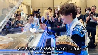 【衝撃】ピアノ×お箏！1人で同時に弾いてみたら..⁉️ / totoro,studiohhibli,koto,piano,anime コトメン / kotomen